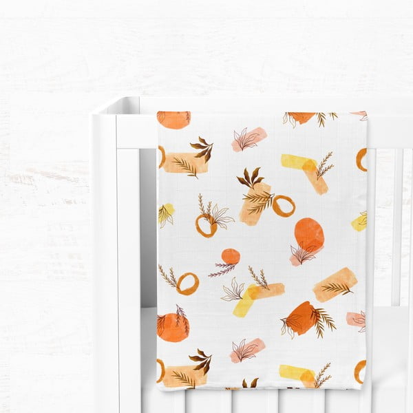 Bílá mušelínová dětská deka 75x100 cm Rhapsody – Mijolnir-image-3