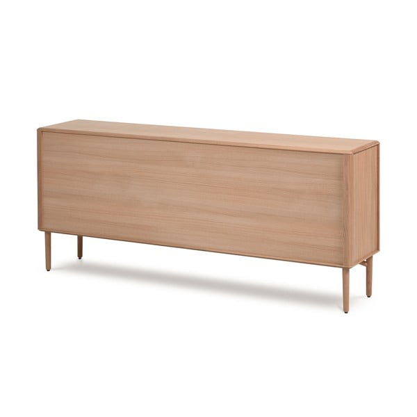 Nízká komoda v dekoru dubu v přírodní barvě 200x86 cm Lenon – Kave Home-image-3