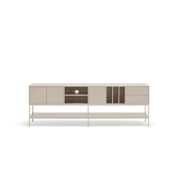 Krémový TV stolek 220x74x45 cm Platt – Teulat