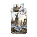 Bavlněné dětské povlečení na jednolůžko 140x200 cm Harry Potter "Hedwig" – Jerry Fabrics
