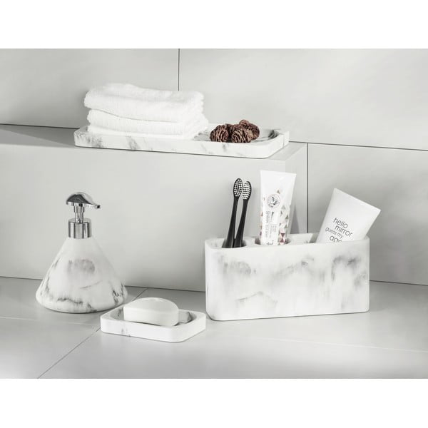 Bílo-šedý organizér na kartáčky Wenko Desio-image-2