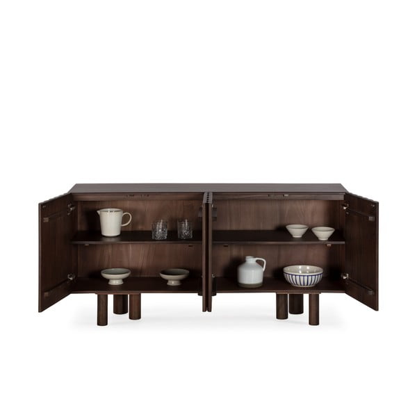 Hnědá komoda z mangového dřeva 160x80x40 cm Tamira – MOME-image-2