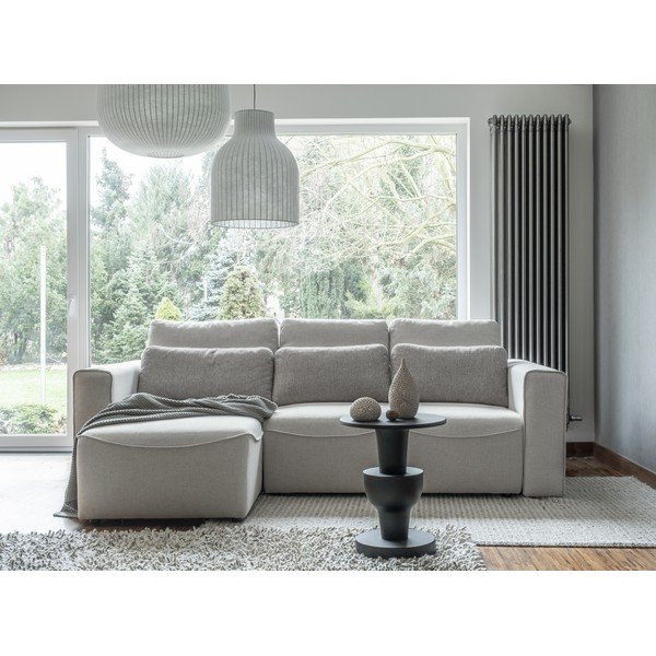 Krémová rozkládací rohová pohovka (variabilní) Homely Tommy – Miuform-image-1