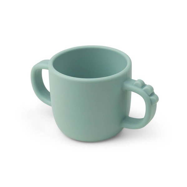 Modrý dětský silikonový hrnek Done by Deer Peekaboo Croco, 170 ml-image-3