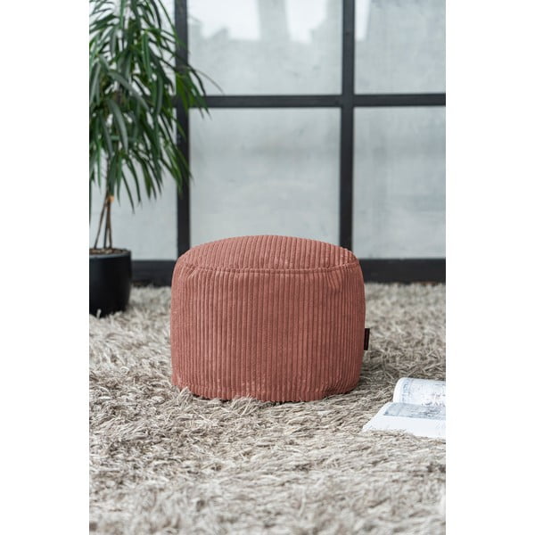 Manšestrový sedací vak v cihlové barvě Mini – SLOWDOWN-image-1