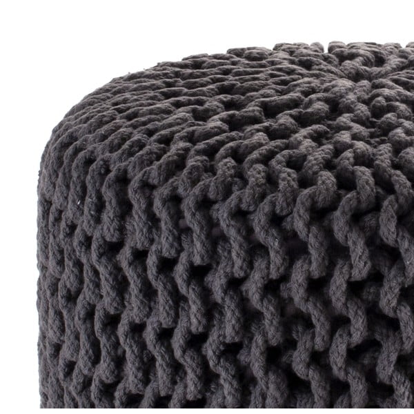 Šedý pletený puf Tomasucci Knit-image-2