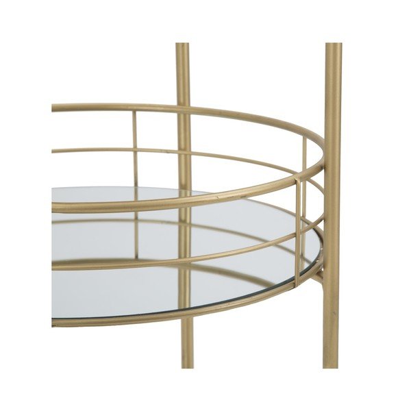 Servírovací vozík s 3 patry s konstrukcí ve zlaté barvě Mauro Ferretti Ronda-image-3