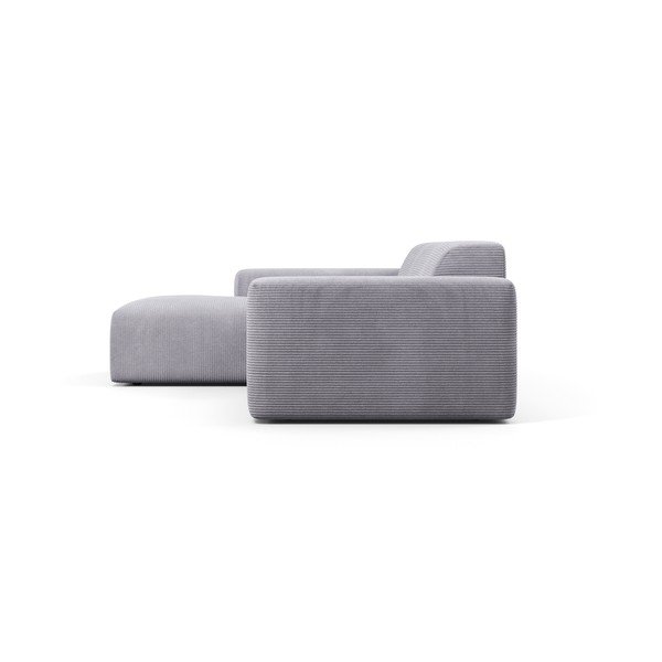 Světle šedá manšestrová rohová pohovka Marie Claire Home Karen, 250 cm, levý roh-image-4