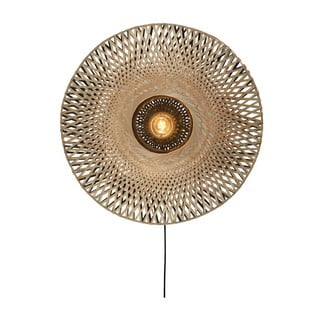 Nástěnné bambusové svítidlo Good&Mojo Kalimantan, ⌀ 60 cm