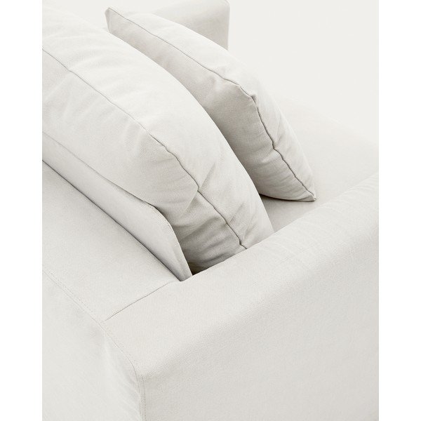 Bílý potah na křeslo 92 cm Nora – Kave Home-image-1