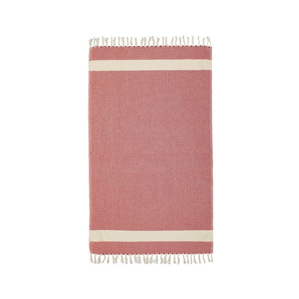 Hamam osuška Diamonds Red, 100x180 cm-image-1