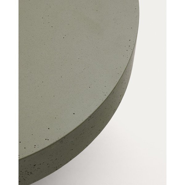 Betonový kulatý zahradní konferenční stolek ø 66 cm Aiguablava – Kave Home-image-4