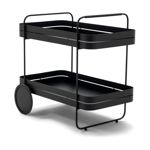 Kovový servírovací stolek na kolečkách 74x42 cm Gin & Trolley – Spinder Design