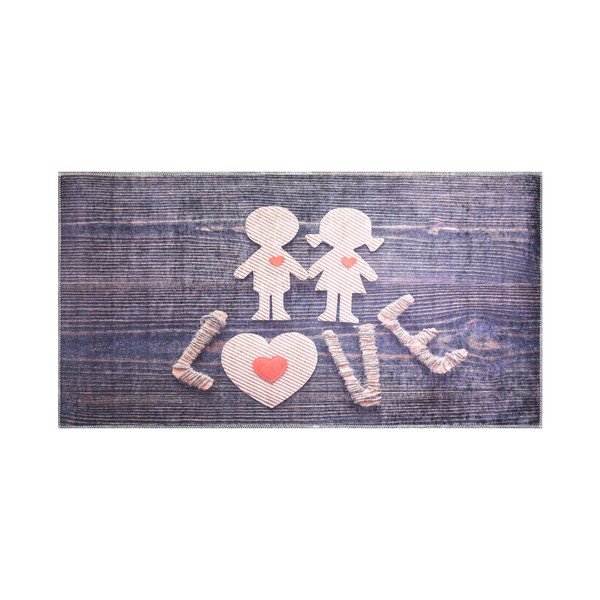 Odolný koberec Vitaus Love is Everywhere, 120 x 160 cm-image-1