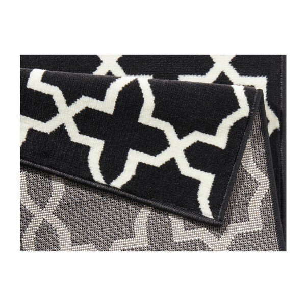 Černo-bílý běhoun Hanse Home Basic Glam, 80 x 200 cm-image-3