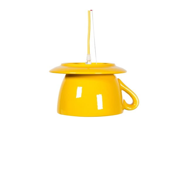 Žluté keramické stropní svítidlo Creative Lightings Coffee Time