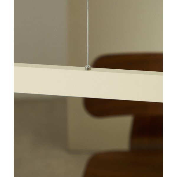 Béžové LED závěsné svítidlo s kovovým stínidlem Boadella – Kave Home-image-2