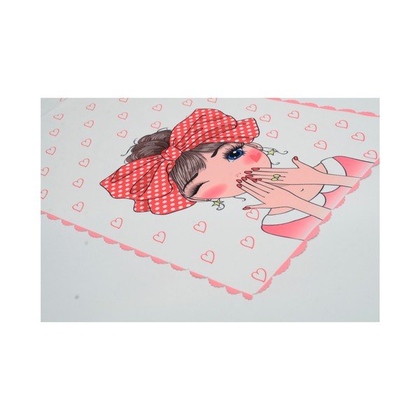 Běhoun na stůl z mikrovlákna Minimalist Cushion Covers Cute Girl, 45 x 145 cm-image-1