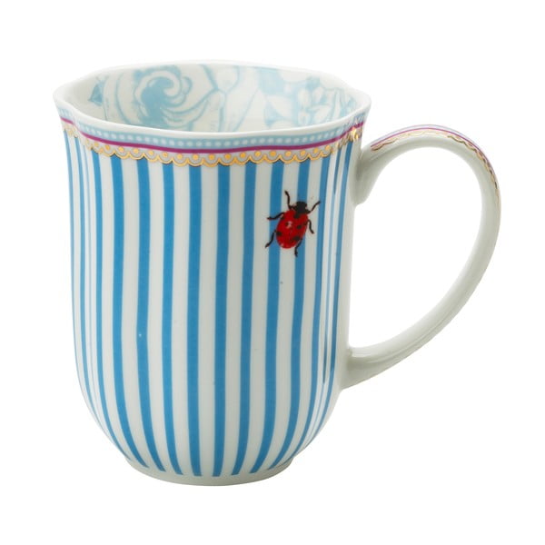 Porcelánový hrnek na kávu Stripie od Lisbeth Dahl, 2 ks-image-1