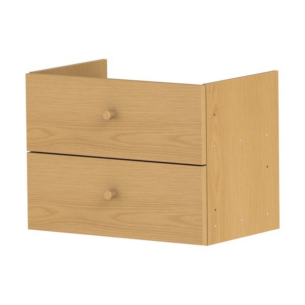 Komponenta - zásuvky v dekoru dubu v přírodní barvě 43x33 cm Z  – Tenzo-image-2