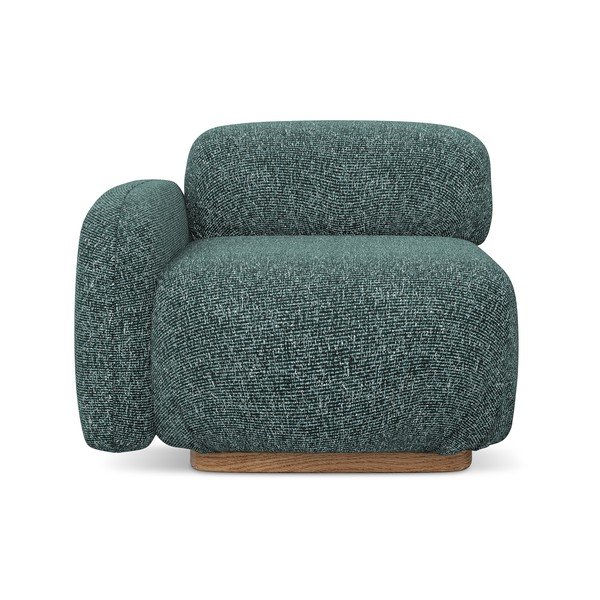 Tyrkysový modul pohovky (levý roh) Ailani – Makamii