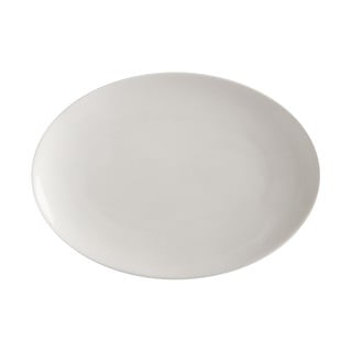 Bílý porcelánový talíř Maxwell & Williams Basic, 30 x 22 cm