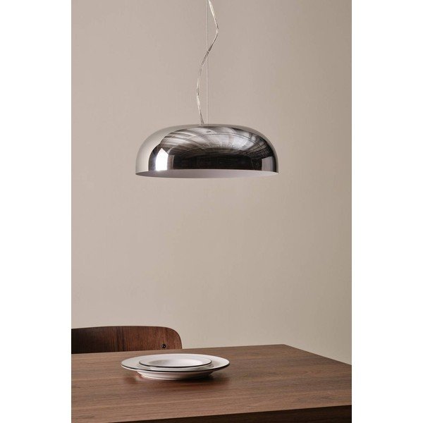 Ocelové závěsné svítidlo v leskle stříbrné barvě ø 35 cm Ragge – Jotex-image-2