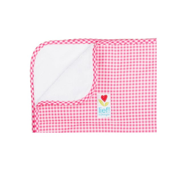 Růžovo-bílý přehoz do dětské postýlky Tiseco Home Studio, 100 x 150 cm-image-1