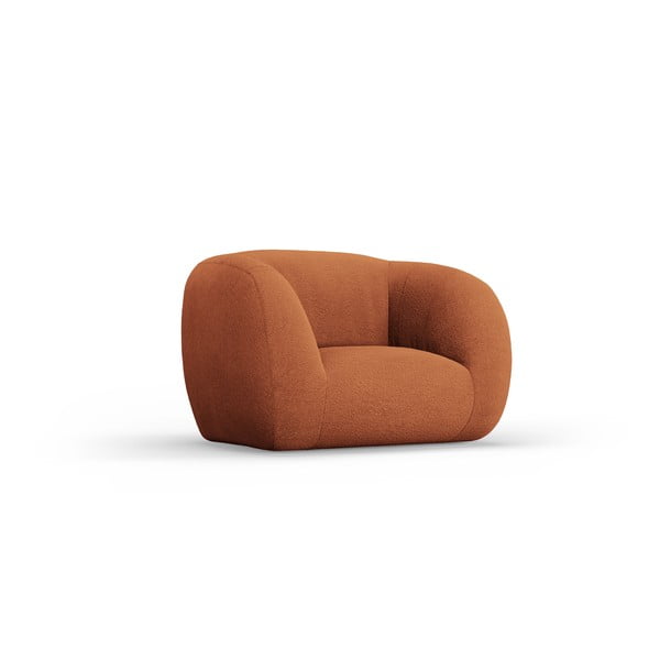 Oranžové křeslo z textilie bouclé Essen – Cosmopolitan Design