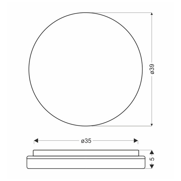 LED stropní svítidlo v přírodní barvě ø 39 cm Gandava – Candellux Lighting-image-2