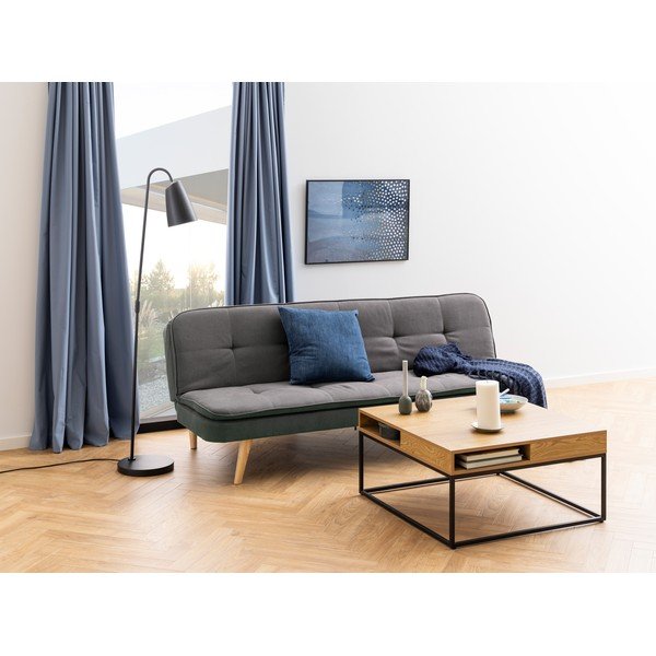 Konferenční stolek s deskou v dubovém dekoru v tmavě přírodní barvě 80x80 cm Willford – Actona-image-2