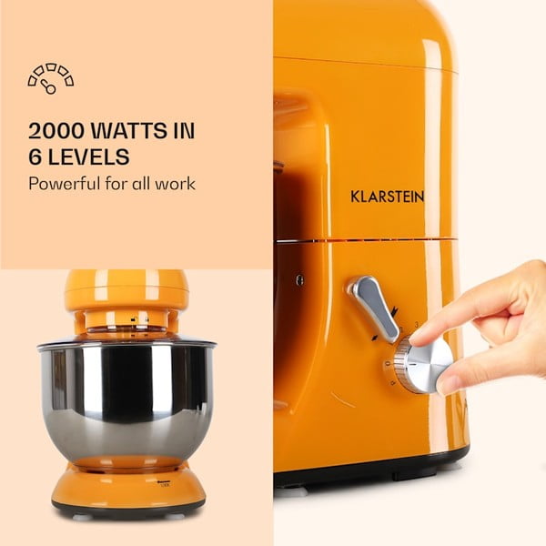 Oranžový kuchyňský robot Klarstein Bella-image-3