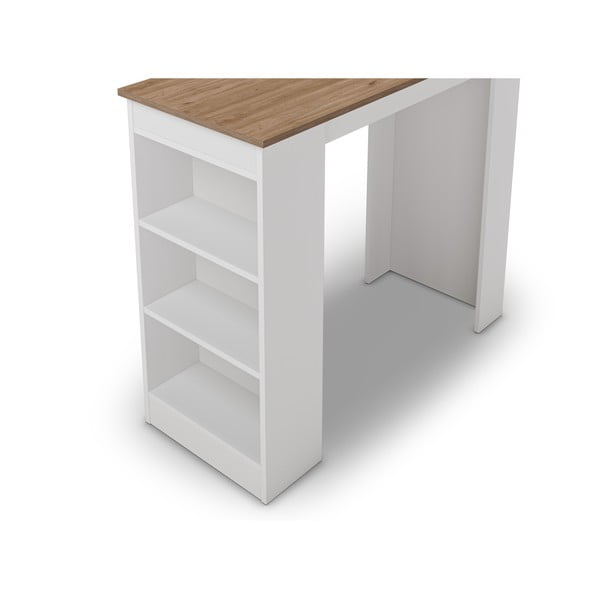 Barový stůl s deskou v dubovém dekoru 52x120 cm Peru – Marckeric-image-2