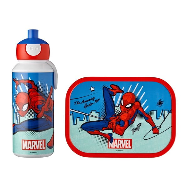 Dětský svačinový box s lahví Spiderman – Mepal