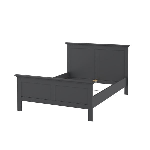 Šedá dvoulůžková postel 140x200 cm Paris – Tvilum-image-3