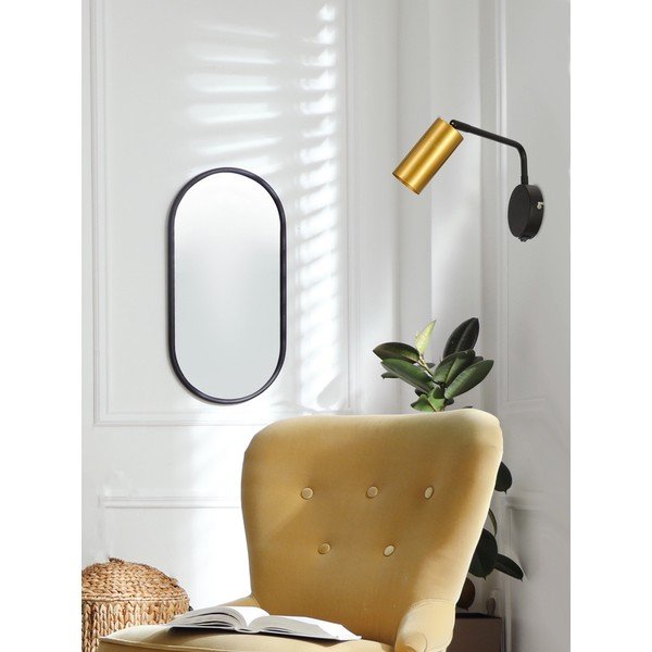 Kovové nástěnné svítidlo v černo-zlaté barvě Tina – Candellux Lighting-image-1