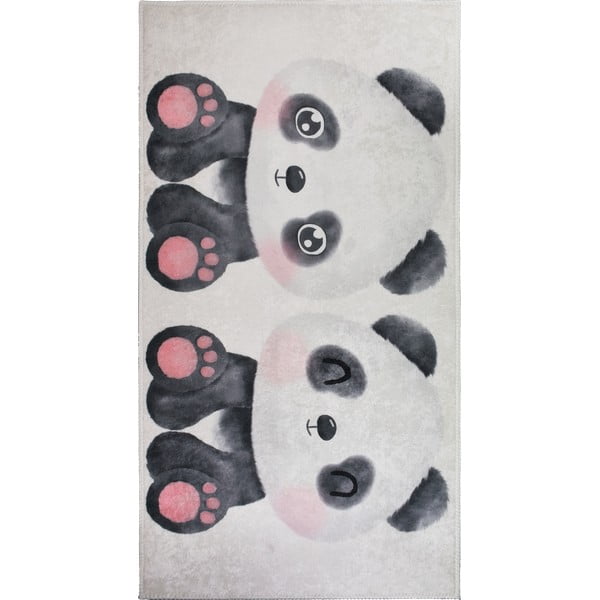 Černo-bílý dětský koberec 100x160 cm Panda Friends – Vitaus