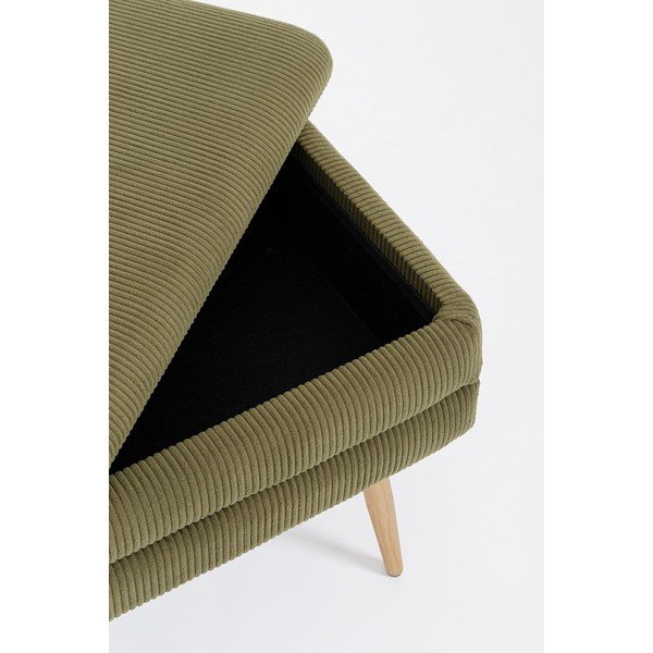 Zelená polstrovaná lavice Olga – Bizzotto-image-1