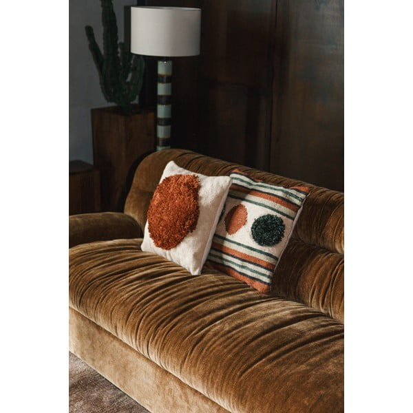 Hnědá sametová pohovka 214 cm Douglas – Dutchbone-image-1