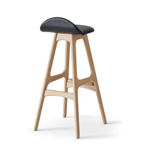 Kožená otočná barová židle 86 cm Buck – Hammel Furniture-image-2