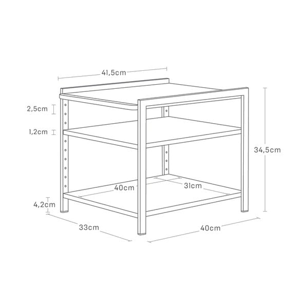 Kovová přídavná polička Tower – YAMAZAKI-image-4