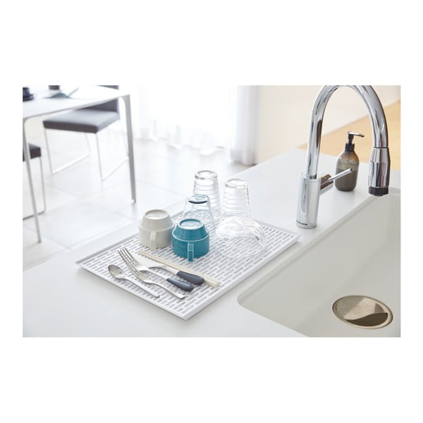 Bílý odkapávač na nádobí YAMAZAKI Tower-image-1