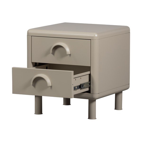 Béžový kovový noční stolek Rune – WOOOD-image-2