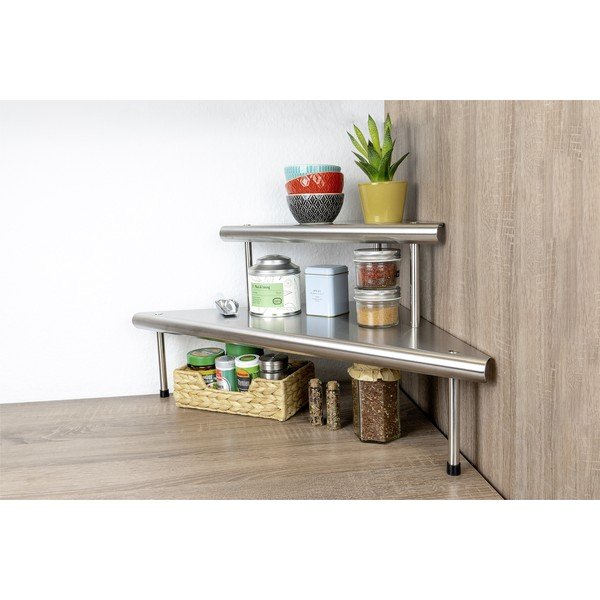 Přídavná polička z nerezové oceli Massivo - Maximex-image-1