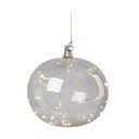 Šedá závěsná vánoční světelná dekorace ø 18 cm Lina – Markslöjd