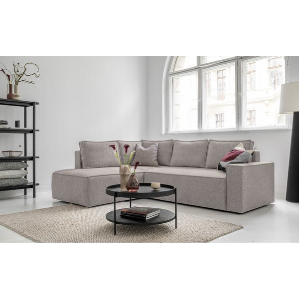 Béžová rozkládací rohová pohovka (levý roh) Brave Dave – Miuform-image-2