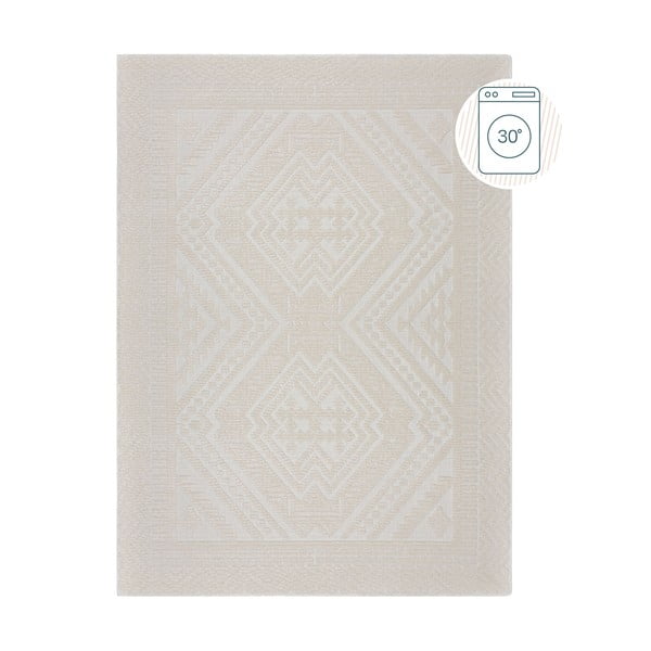 Krémový pratelný koberec z žinylky 80x160 cm Jaipur – Flair Rugs