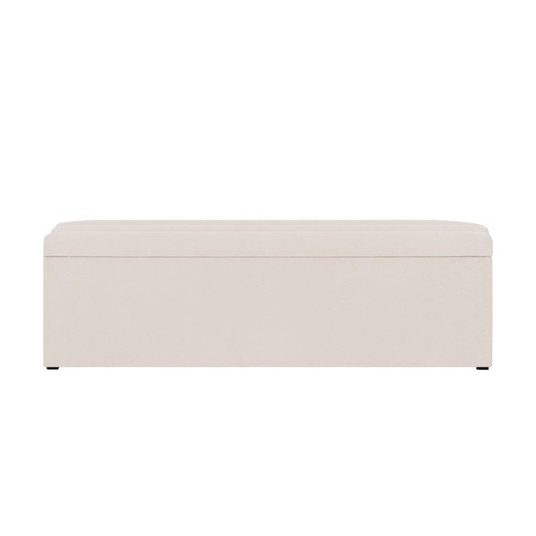 Krémový otoman s úložným prostorem Cosmopolitan Design LA, 180 x 47 cm-image-1