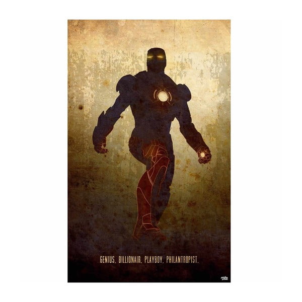 Cedule Iron Man, 56x45 cm