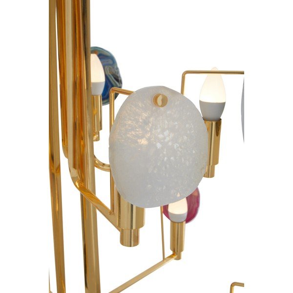 Kovové závěsné svítidlo ve zlaté barvě Glamour – Premier Housewares-image-4